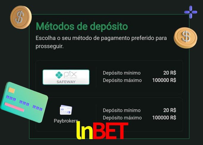 O cassino lnbet oferece uma grande variedade de métodos de pagamento